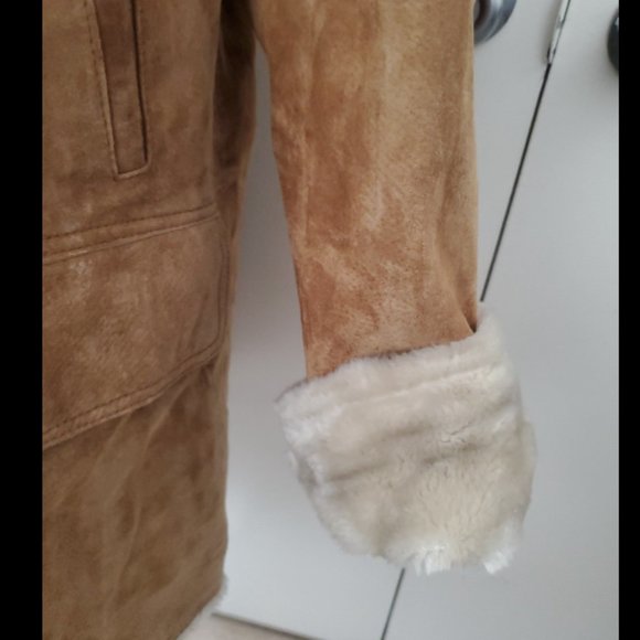 AR Bernardo Fashions Suede Leather Coat 2XL - Picture 3 of 7